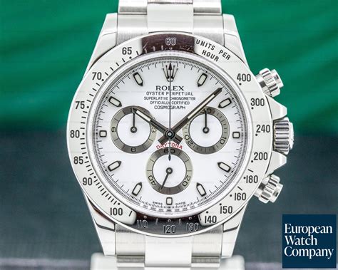 rolex daytona stainless steel white dial new|Rolex daytona 116520 40 mm.